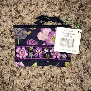 NEW Vera Bradley Floral Nightingale Coin Purse